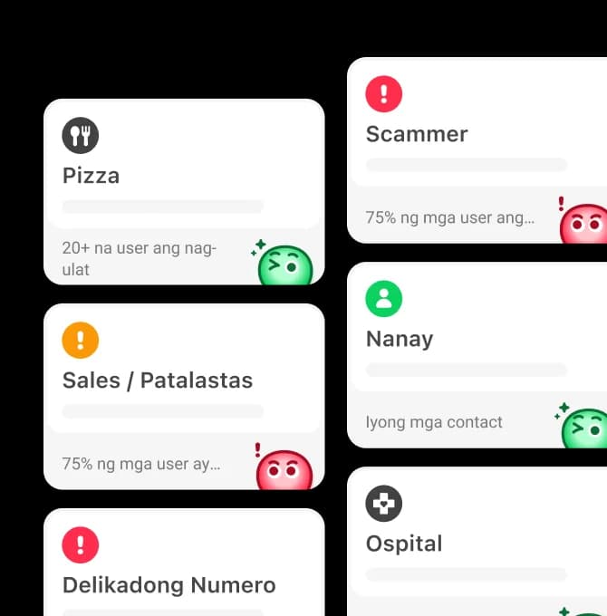 Tampok na Caller ID sa Whoscall app