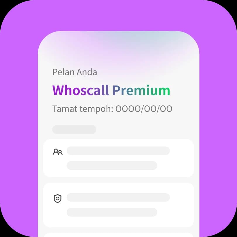 Semak status Premium pada halaman profil