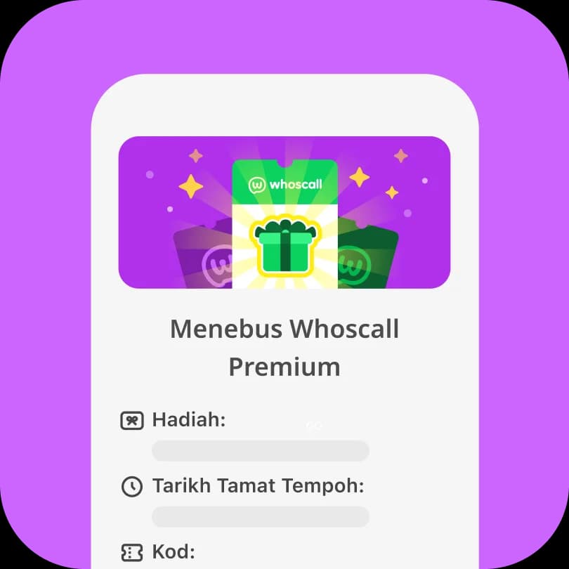 Langkah 2: Tebus hadiah Whoscall Premium