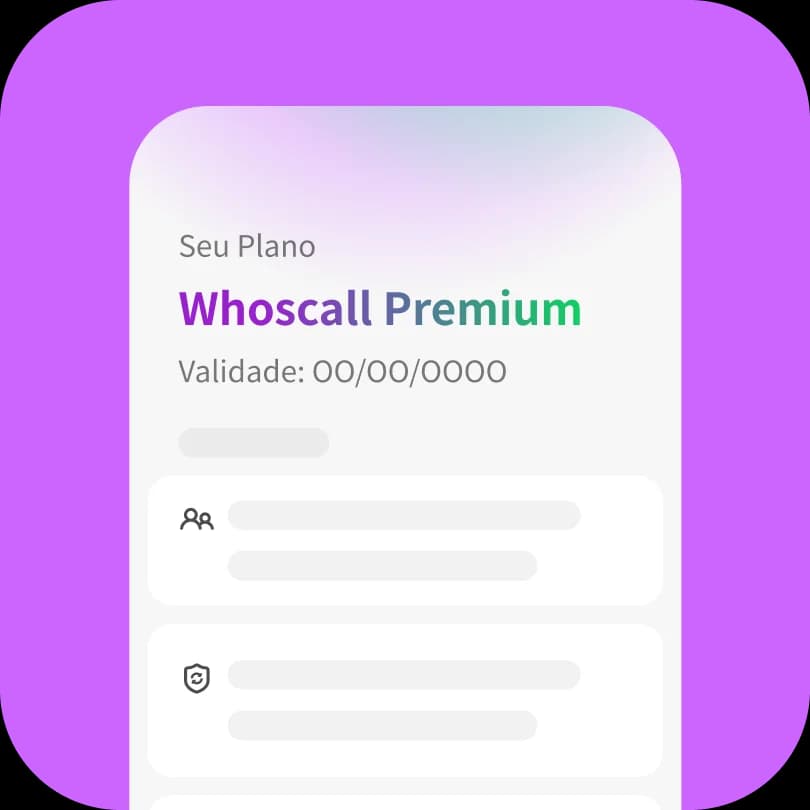 Verifique o status Premium na página do perfil.