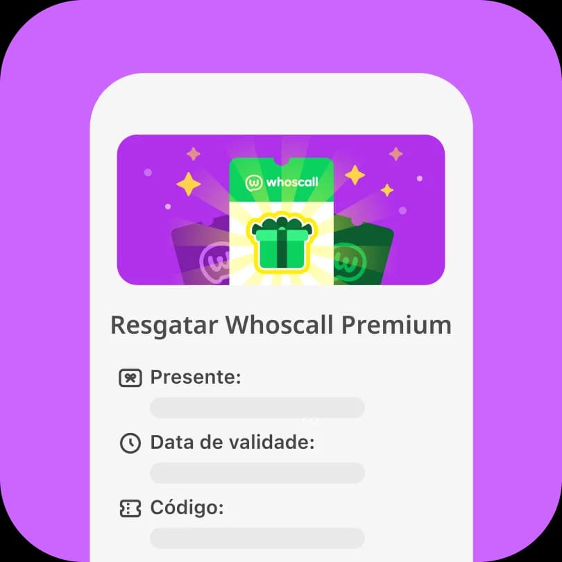 Passo 2: Resgate o presente Whoscall Premium