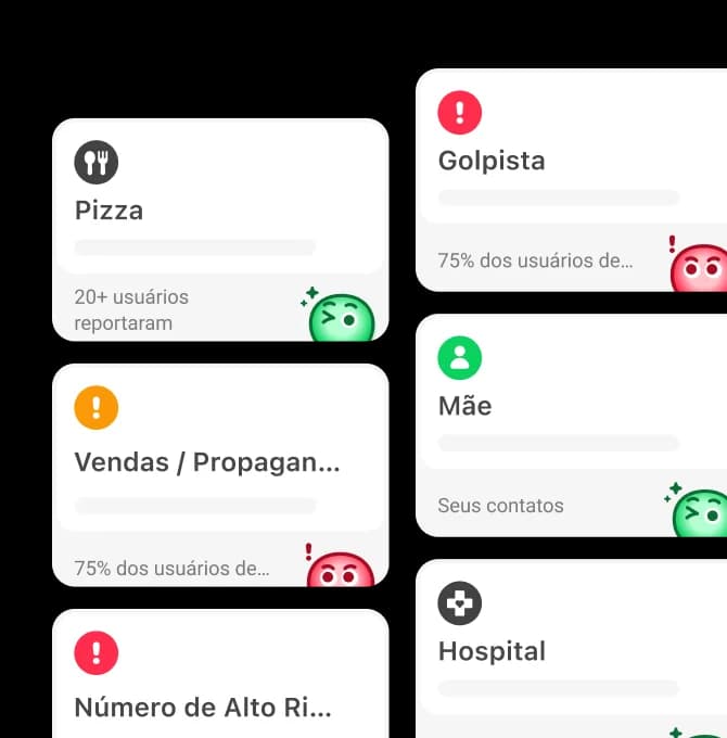 Recurso de identificação de chamadas no aplicativo Whoscall