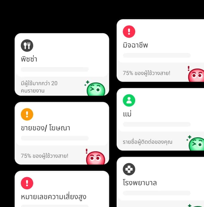 ฟีเจอร์แสดงหมายเลขผู้โทรในแอป Whoscall