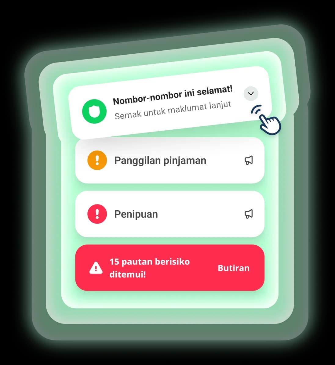Gambaran keseluruhan ciri perlindungan Whoscall